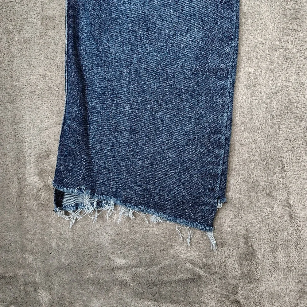 Democracy Jeans Womens 10 Blue Flare Leg AB Solution Medium Wash Stretch Denim‎